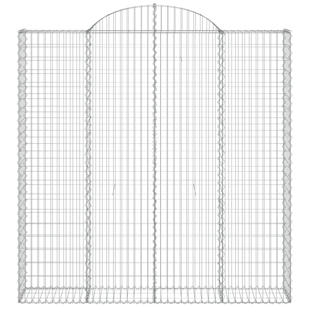 Cestos gabião arqueados 7pcs 200x30x200/220cm ferro galvanizado