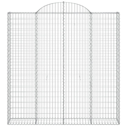 Cestos gabião arqueados 7pcs 200x30x200/220cm ferro galvanizado