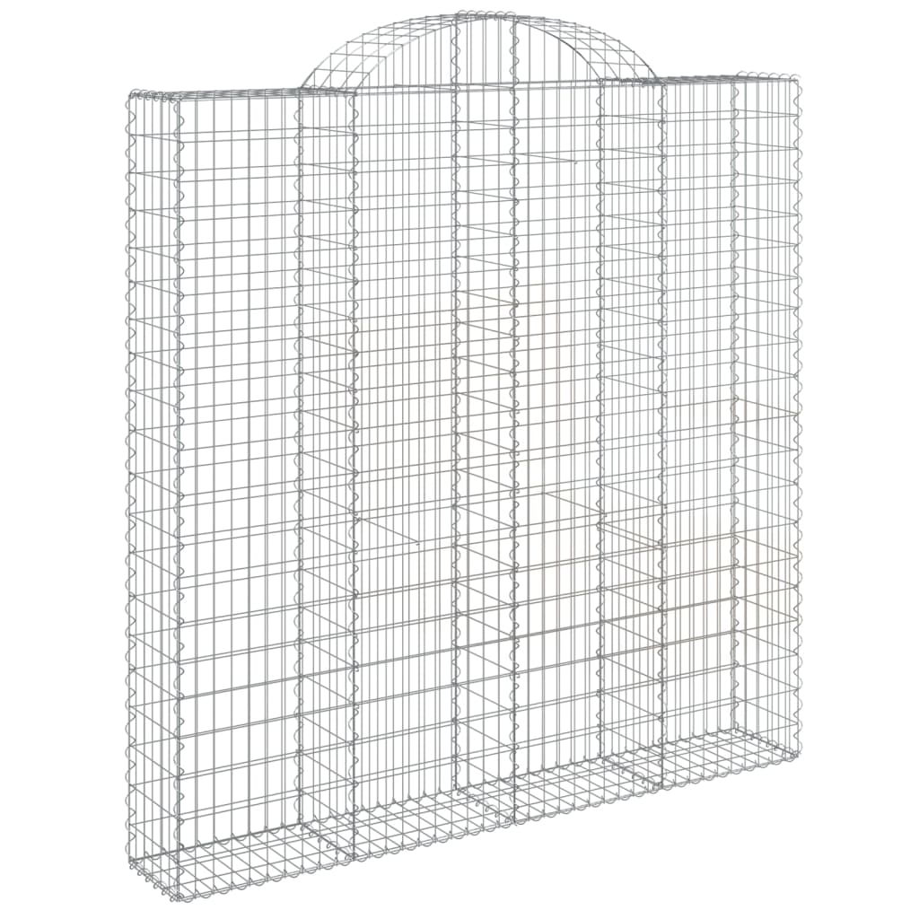 Cestos gabião arqueados 11 pcs 200x30x200/220 ferro galvanizado