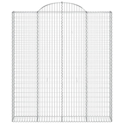 Cestos gabião arqueados 2pcs 200x30x220/240cm ferro galvanizado