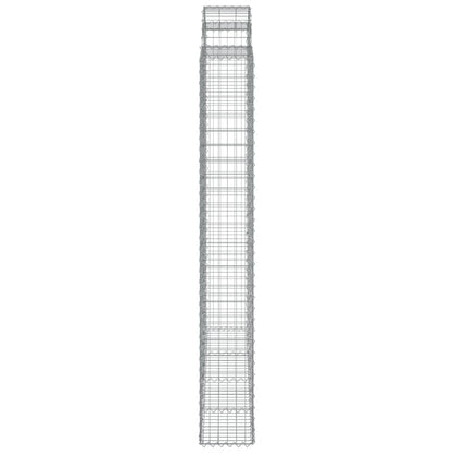 Cestos gabião arqueados 6pcs 200x30x220/240cm ferro galvanizado