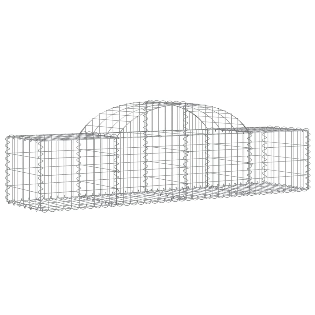 Cestos gabião arqueados 10pcs 200x50x40/60 cm ferro galvanizado