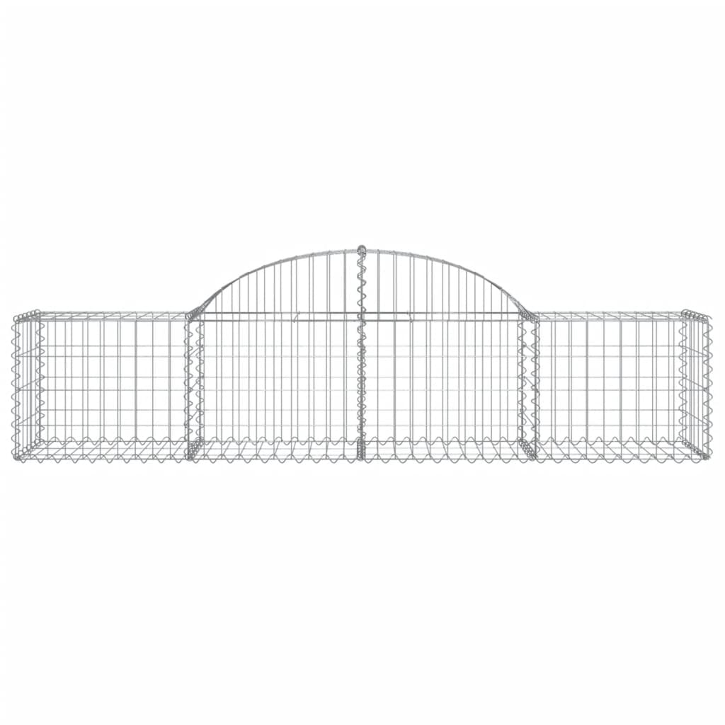 Cestos gabião arqueados 10pcs 200x50x40/60 cm ferro galvanizado