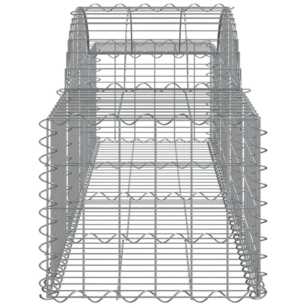 Cestos gabião arqueados 40pcs 200x50x40/60 cm ferro galvanizado