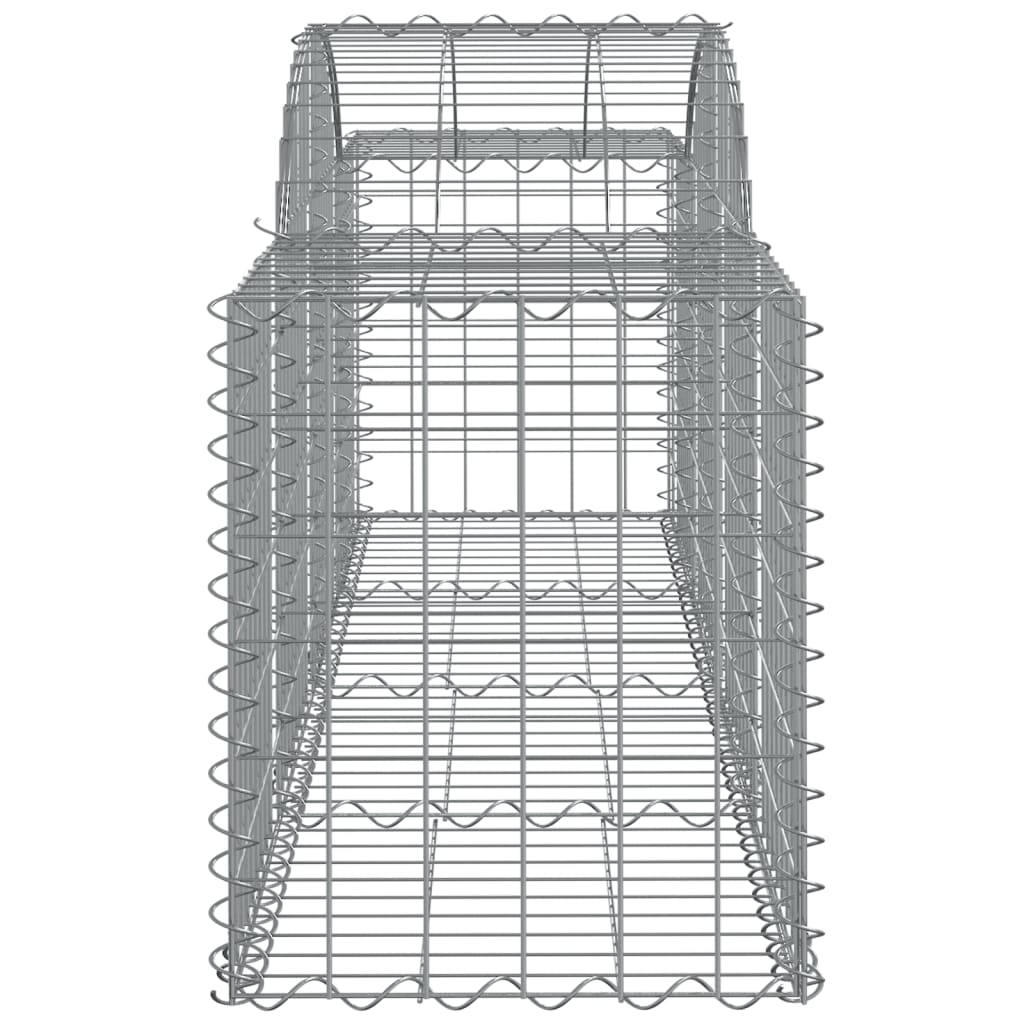 Cestos gabião arqueados 10pcs 200x50x60/80 cm ferro galvanizado