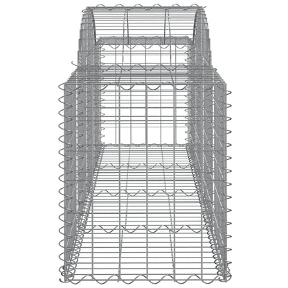 Cestos gabião arqueados 11pcs 200x50x60/80 cm ferro galvanizado