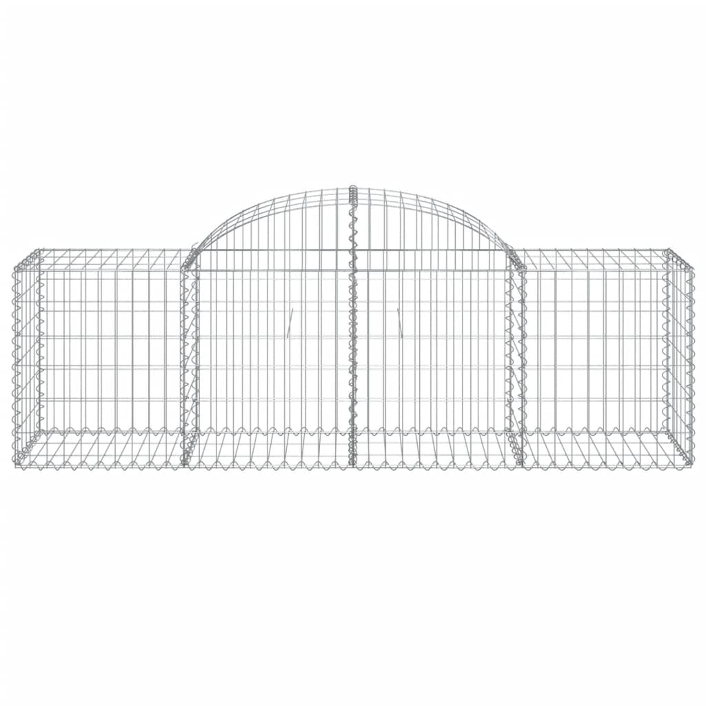 Cestos gabião arqueados 12pcs 200x50x60/80 cm ferro galvanizado