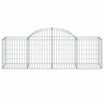 Cestos gabião arqueados 12pcs 200x50x60/80 cm ferro galvanizado