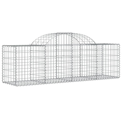 Cestos gabião arqueados 13pcs 200x50x60/80 cm ferro galvanizado