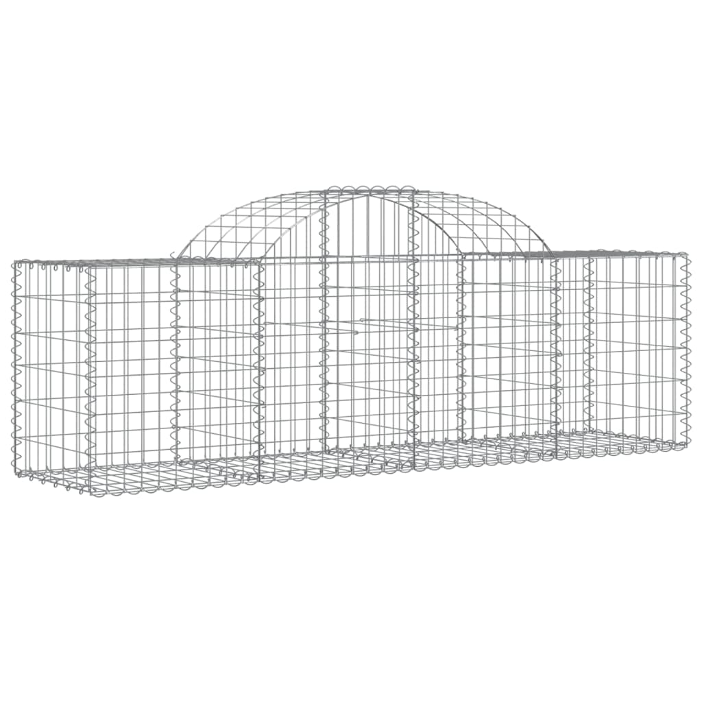 Cestos gabião arqueados 30pcs 200x50x60/80 cm ferro galvanizado