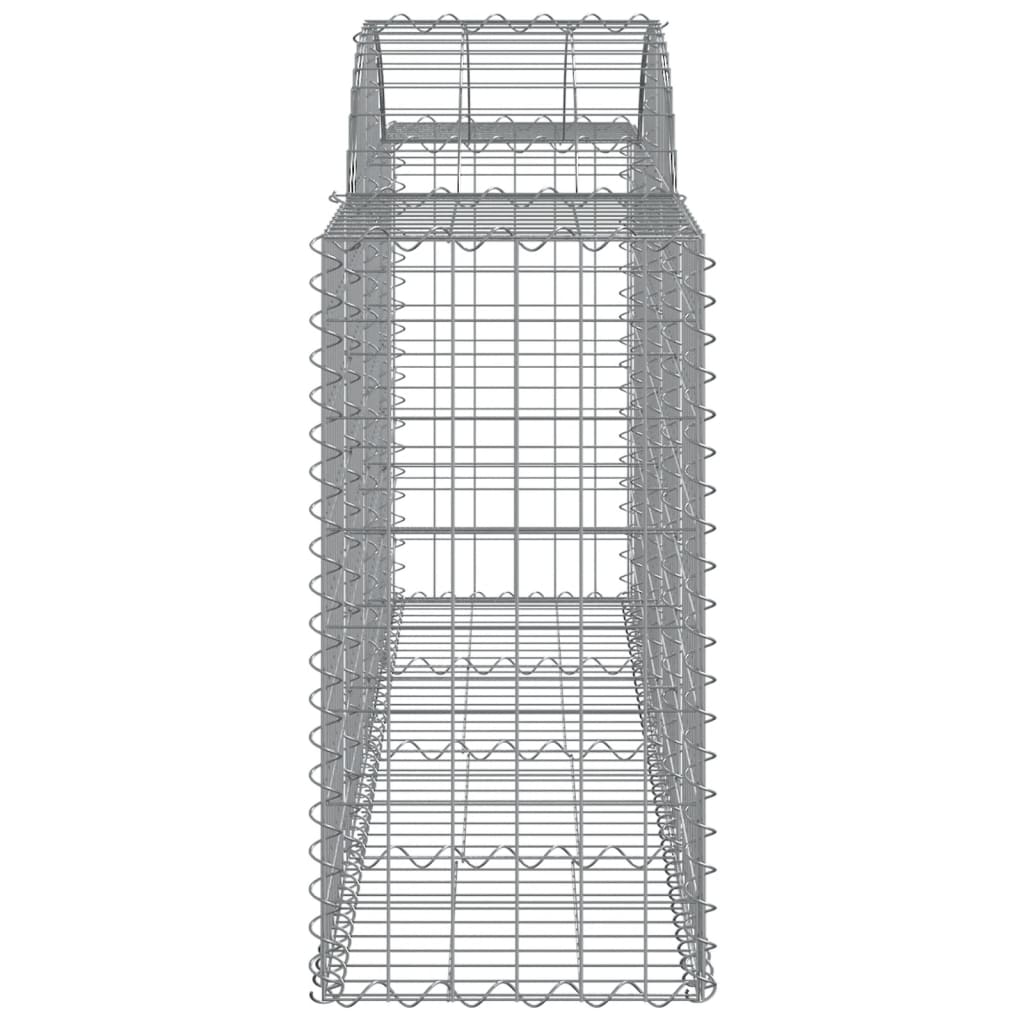 Cestos gabião arqueados 11pcs 200x50x80/100cm ferro galvanizado