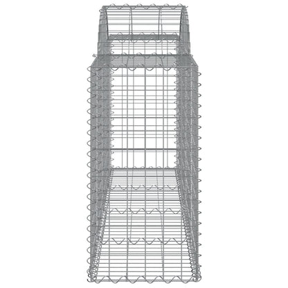 Cestos gabião arqueados 11pcs 200x50x80/100cm ferro galvanizado