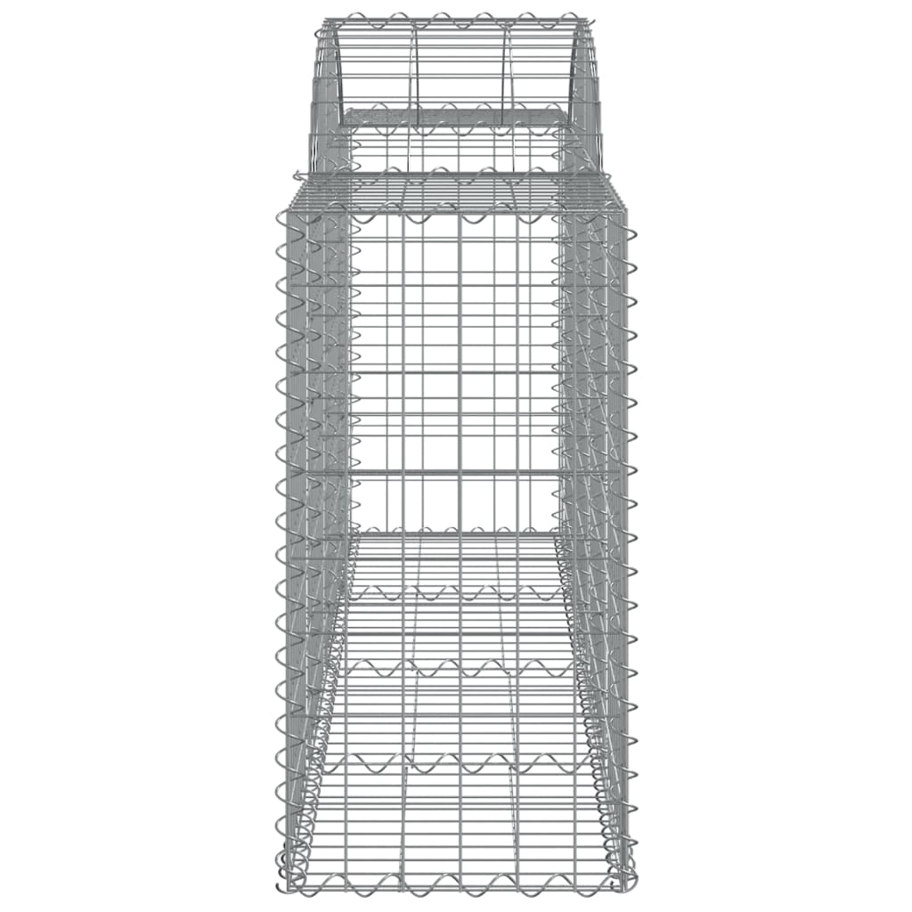 Cestos gabião arqueados 12pcs 200x50x80/100cm ferro galvanizado