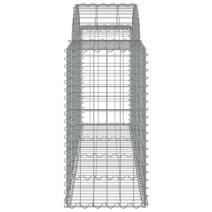 Cestos gabião arqueados 12pcs 200x50x80/100cm ferro galvanizado