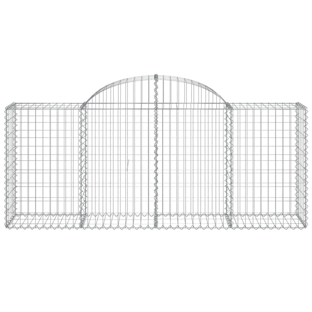 Cestos gabião arqueados 20pcs 200x50x80/100cm ferro galvanizado