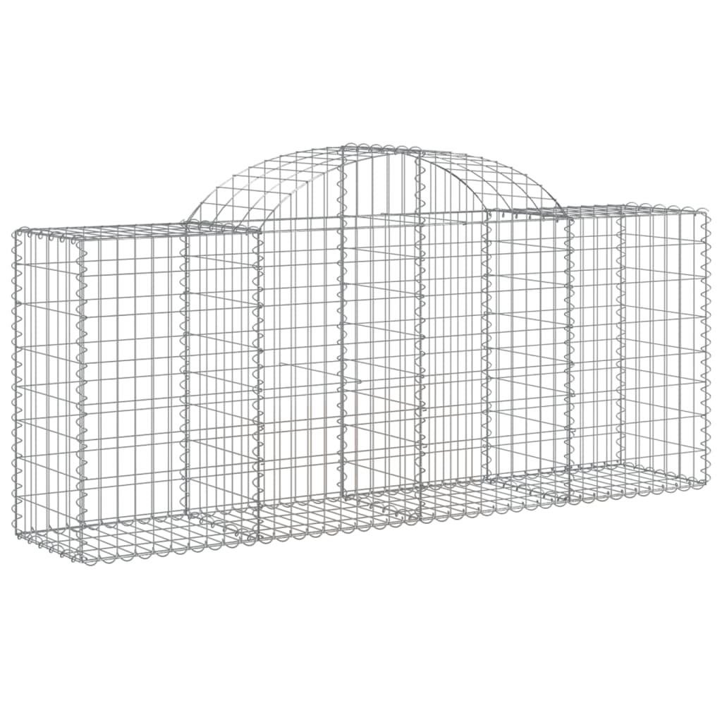 Cestos gabião arqueados 40pcs 200x50x80/100cm ferro galvanizado