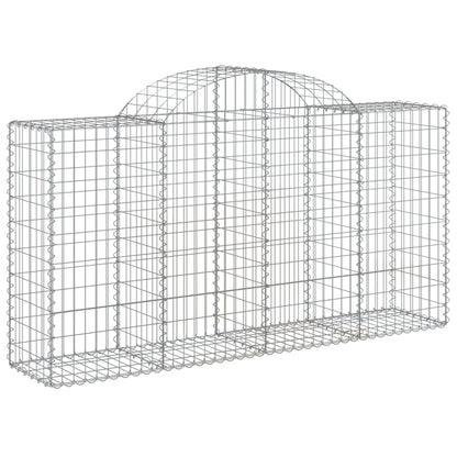 Cestos gabião arqueados 5pcs 200x50x100/120cm ferro galvanizado