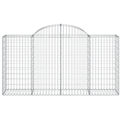 Cestos gabião arqueados 6pcs 200x50x100/120cm ferro galvanizado