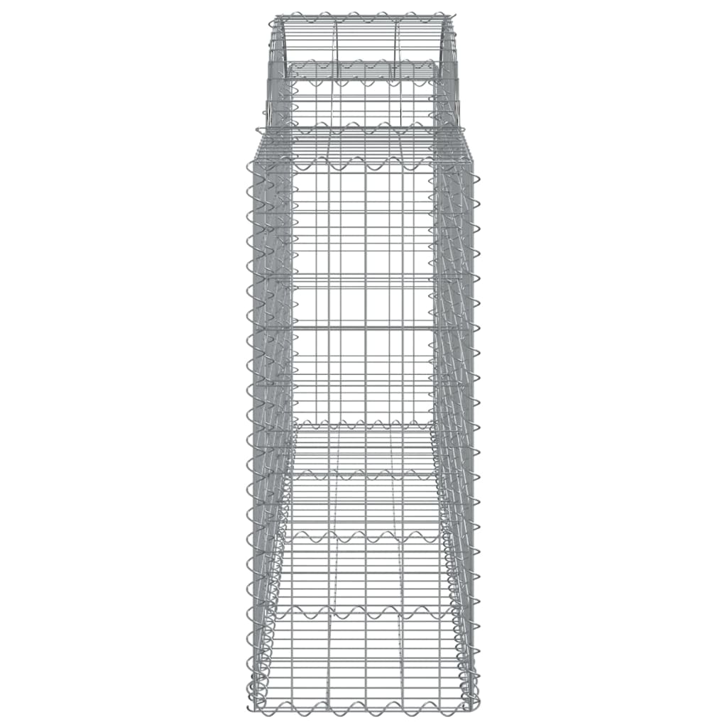 Cestos gabião arqueados 10 pcs 200x50x100/120 ferro galvanizado