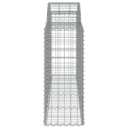 Cestos gabião arqueados 10 pcs 200x50x100/120 ferro galvanizado