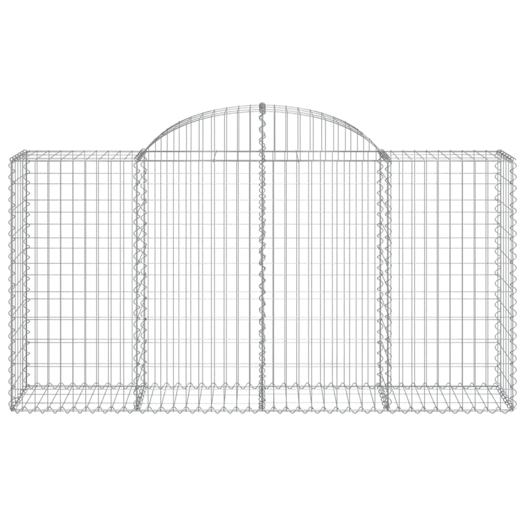 Cestos gabião arqueados 11 pcs 200x50x100/120 ferro galvanizado