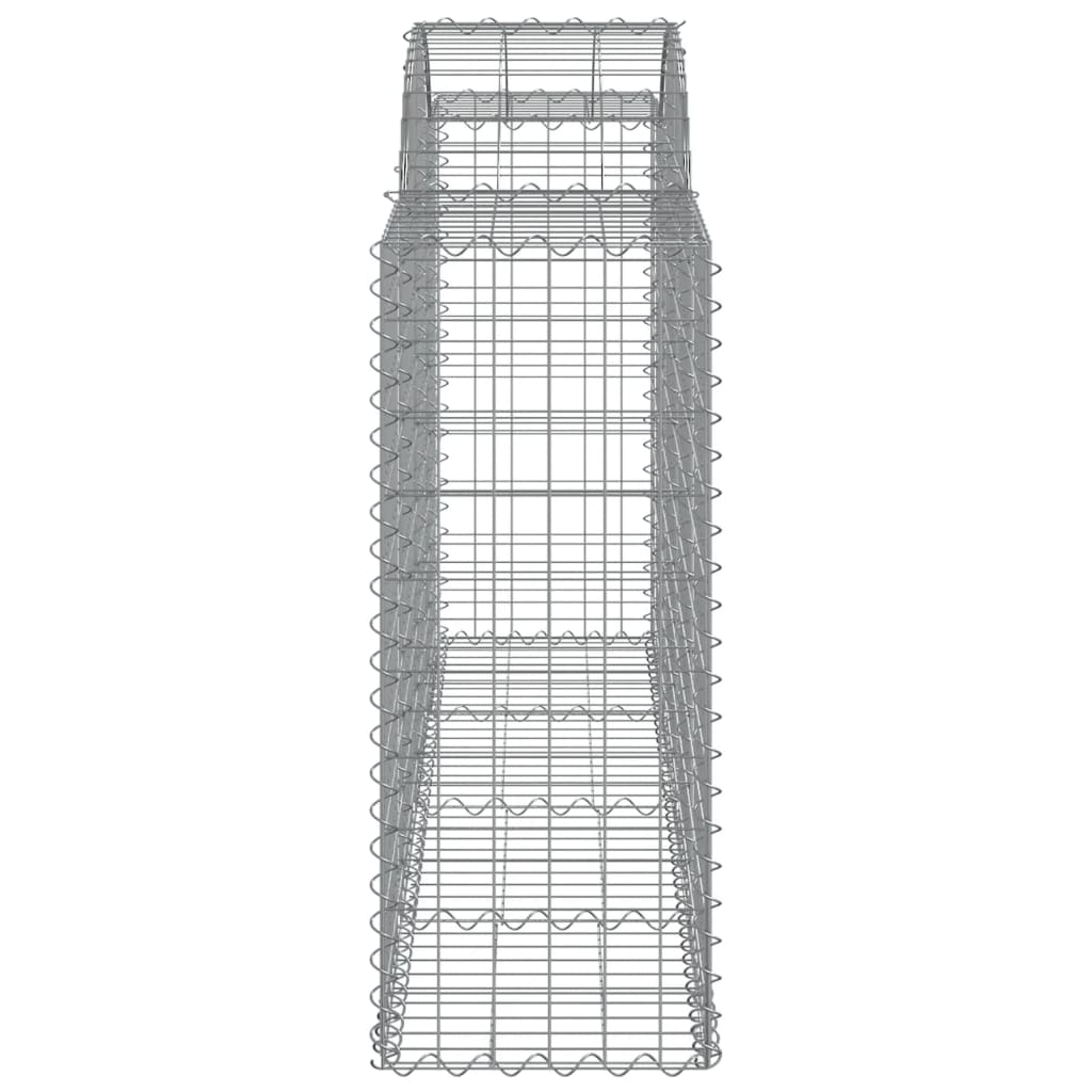 Cestos gabião arqueados 15 pcs 200x50x100/120 ferro galvanizado