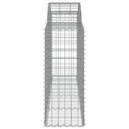 Cestos gabião arqueados 15 pcs 200x50x100/120 ferro galvanizado