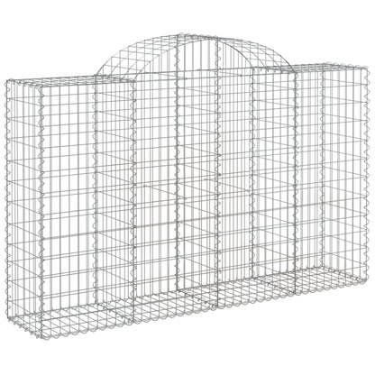 Cestos gabião arqueados 5pcs 200x50x120/140cm ferro galvanizado