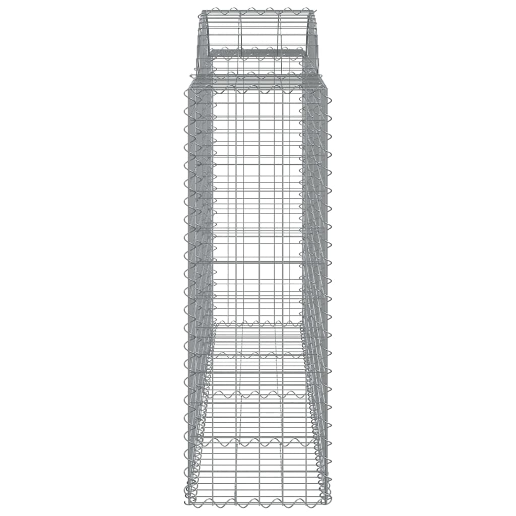 Cestos gabião arqueados 7pcs 200x50x120/140cm ferro galvanizado