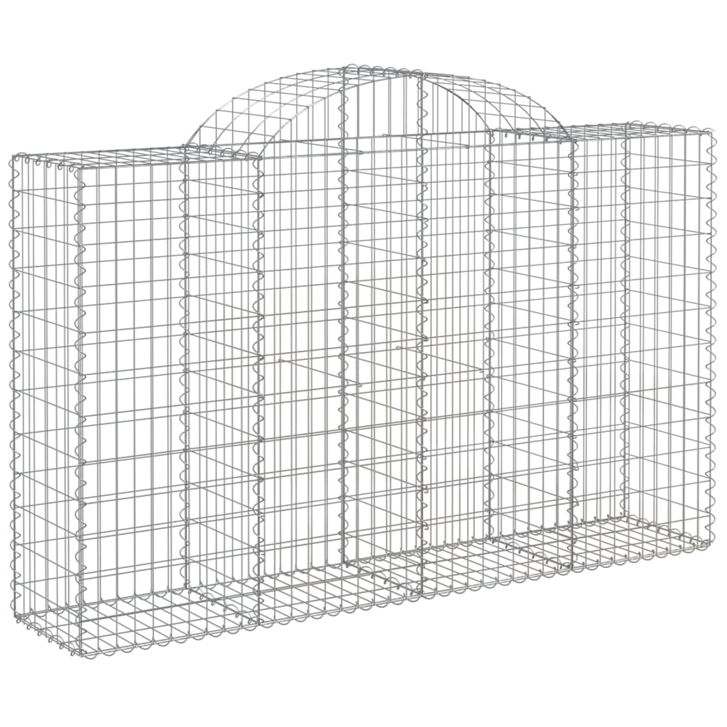 Cestos gabião arqueados 10pcs 200x50x120/140 ferro galvanizado