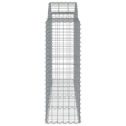 Cestos gabião arqueados 10pcs 200x50x120/140 ferro galvanizado