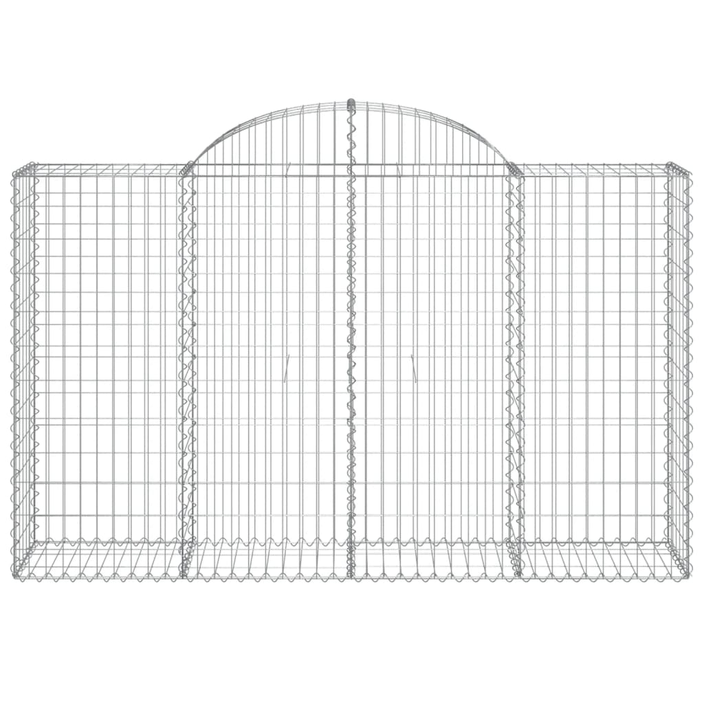 Cestos gabião arqueados 11pcs 200x50x120/140 ferro galvanizado