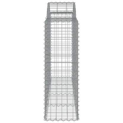 Cestos gabião arqueados 11pcs 200x50x120/140 ferro galvanizado