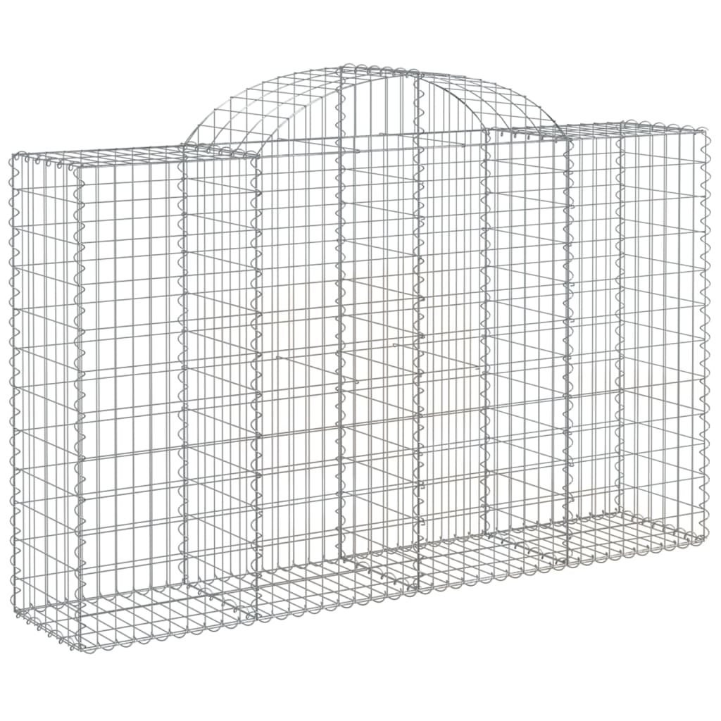 Cestos gabião arqueados 12pcs 200x50x120/140 ferro galvanizado