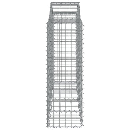 Cestos gabião arqueados 12pcs 200x50x120/140 ferro galvanizado