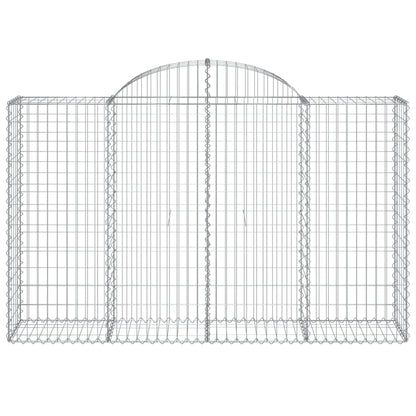 Cestos gabião arqueados 13pcs 200x50x120/140 ferro galvanizado