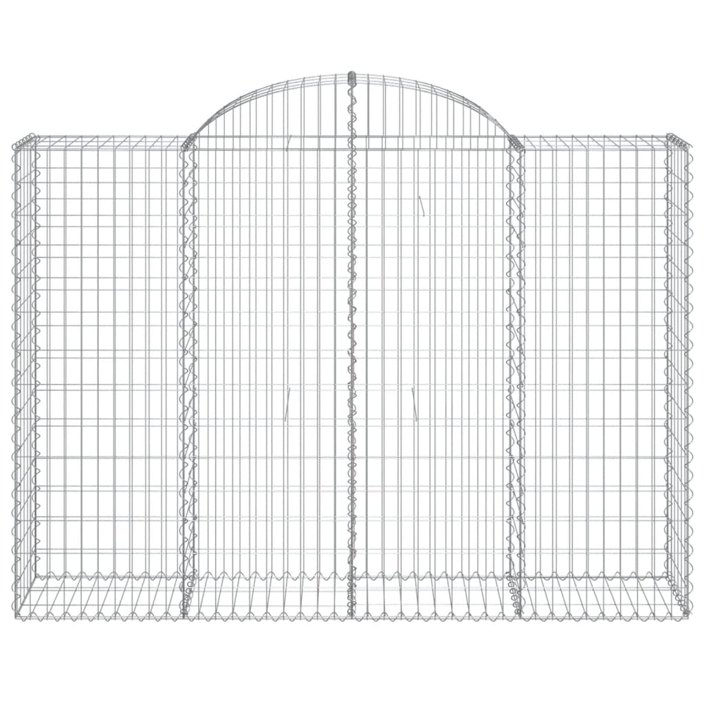 Cestos gabião arqueados 5pcs 200x50x140/160cm ferro galvanizado