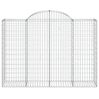 Cestos gabião arqueados 5pcs 200x50x140/160cm ferro galvanizado