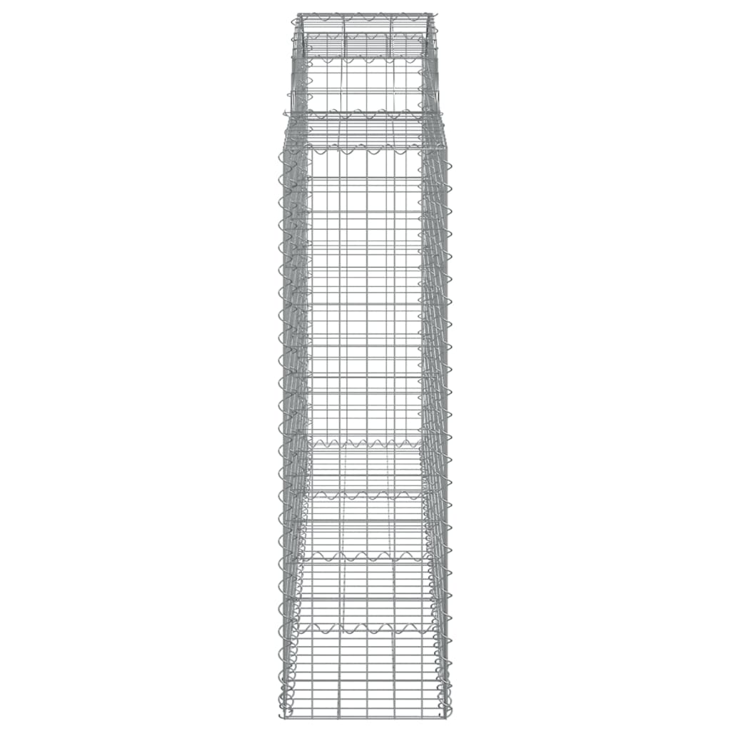 Cestos gabião arqueados 7pcs 200x50x140/160cm ferro galvanizado