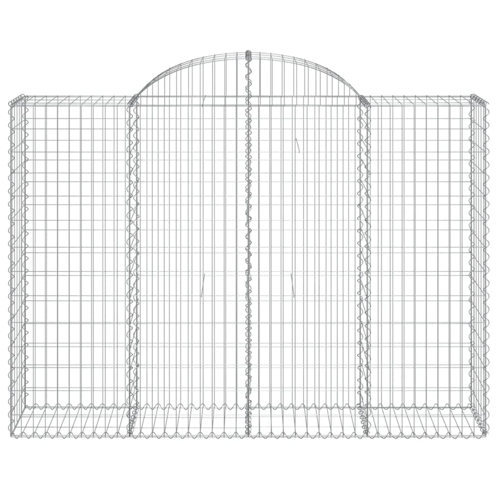 Cestos gabião arqueados 10 pcs 200x50x140/160 ferro galvanizado