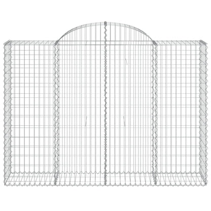 Cestos gabião arqueados 10 pcs 200x50x140/160 ferro galvanizado