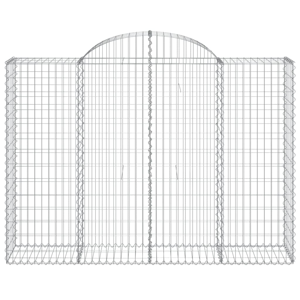 Cestos gabião arqueados 18 pcs 200x50x140/160 ferro galvanizado