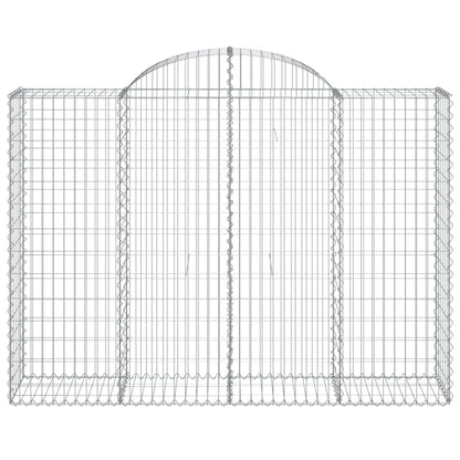 Cestos gabião arqueados 18 pcs 200x50x140/160 ferro galvanizado