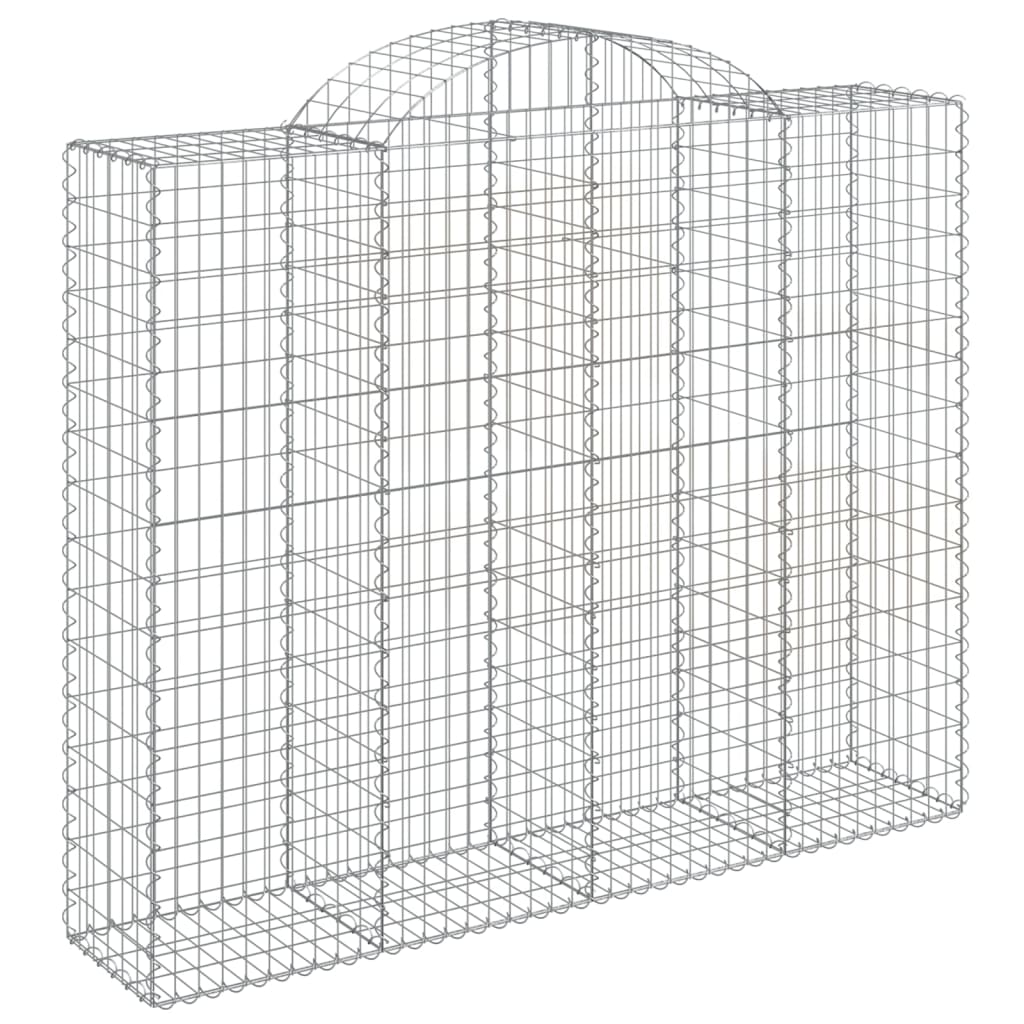 Cestos gabião arqueados 4pcs 200x50x160/180cm ferro galvanizado