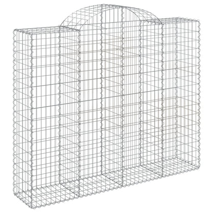 Cestos gabião arqueados 4pcs 200x50x160/180cm ferro galvanizado