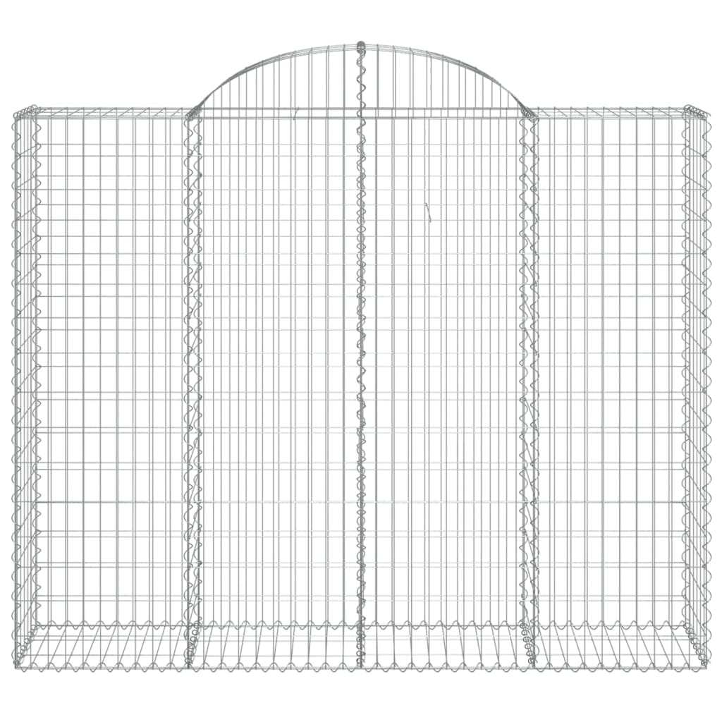 Cestos gabião arqueados 4pcs 200x50x160/180cm ferro galvanizado