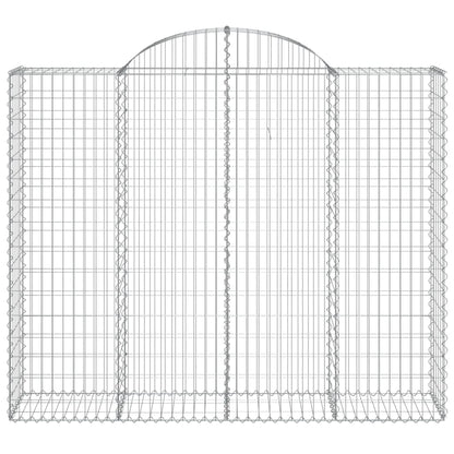 Cestos gabião arqueados 4pcs 200x50x160/180cm ferro galvanizado