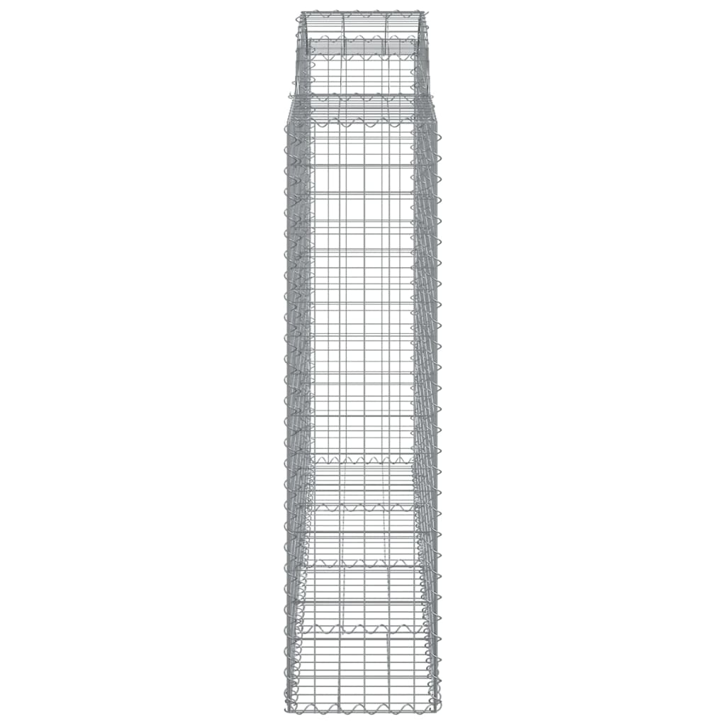 Cestos gabião arqueados 4pcs 200x50x160/180cm ferro galvanizado