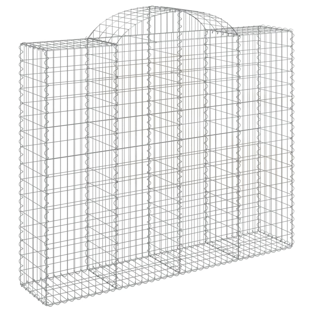 Cestos gabião arqueados 5pcs 200x50x160/180cm ferro galvanizado