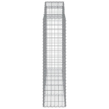 Cestos gabião arqueados 5pcs 200x50x160/180cm ferro galvanizado